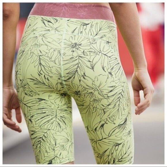 Spandex floral bike shorts FREE PEOPLE MOVEMENT fired up women’s xs tropical - Picture 3 of 9